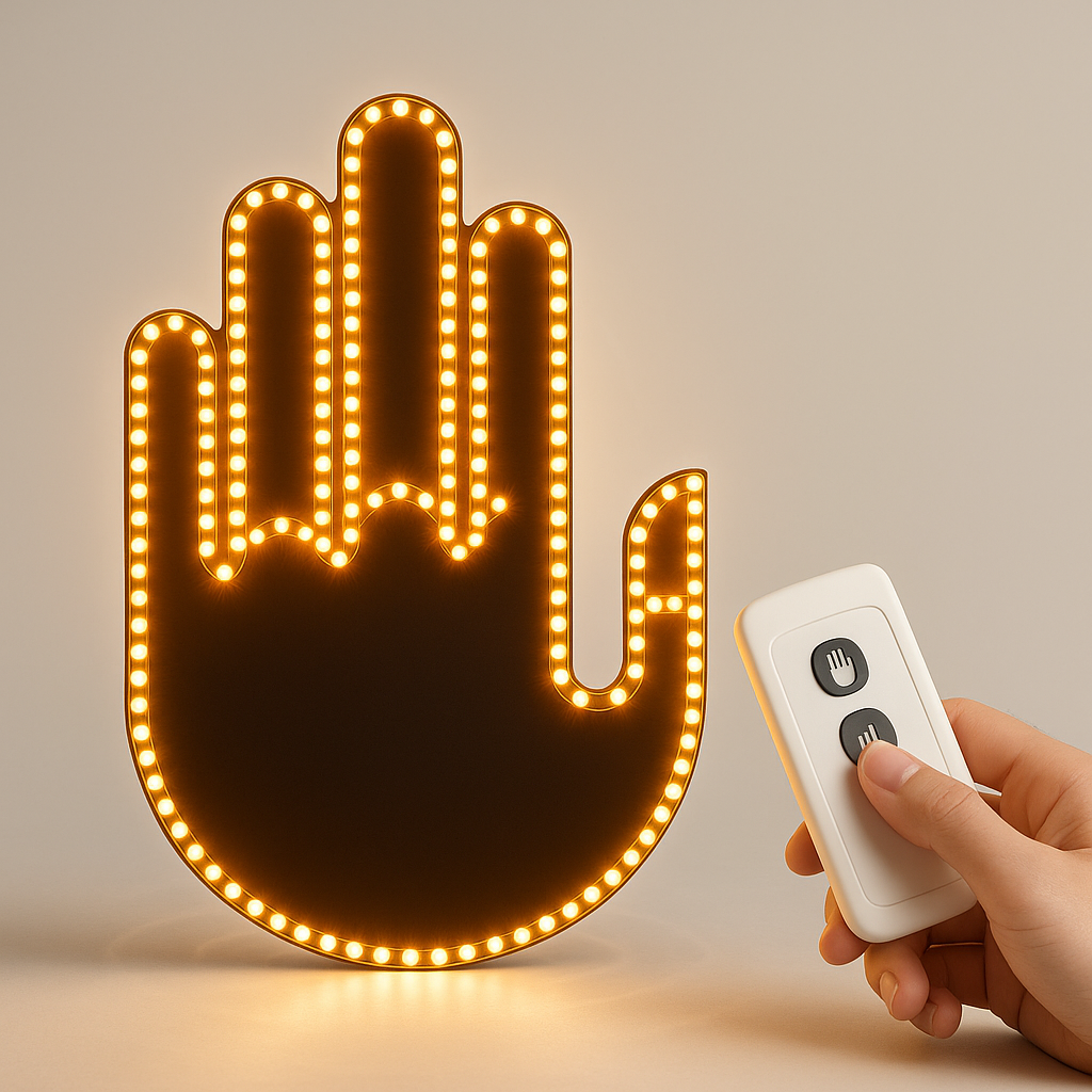 Finger Car Light with Remote